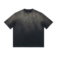 Sun Fade Classic Unique Design Hommes T-Shirt Surdimensionné À Manches Courtes Respirant Imprimé Mode Porter Cropped Acid Wash Tee Shirt