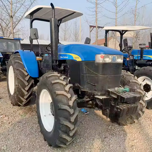 Tractor agrícola bastante usado de la marca New Holland TT75, tractor de ruedas TT75 140HP de bajo consumo de combustible - Product Image 2