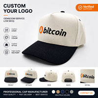 Groothandel Blanco Custom Geborduurd Logo Mannen Vrouwen Trendy 5 Panel Twee Tone Snapback Papa Hoeden Vintage Hoed Baseball Cap Otto Hoed