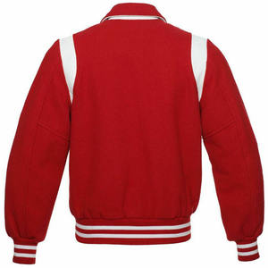 Chaqueta Universitaria de Invierno para Jóvenes, Mezcla de Lana con Puños Acanalados y Diseño Icónico de Rayas para Actividades Escolares, Piel de Oveja a la Moda - Product Image 6