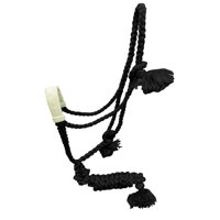 Harnais réglable en nylon tressé et cuir véritable, style western, avec boucle décorative et conchos, quincaillerie robuste, haute qualité