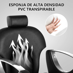 Silla Reclinable de Piel Ajustable y Duradera para Spa, Estetica, Salon de Belleza, Escuela, Masajes - Product Image 3