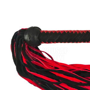 คุณภาพสูงหนังแท้แส้แส้สำหรับการขี่ม้ากำหนดขนาดเองได้สีและโลโก้ - Product Image 3