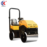 Compacteur de rouleau de route d'asphalte vibrant à double tambour minimum de 2 tonnes moteur Changchai pour un pavage efficace des routes