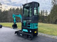 Gratis pengiriman AGT QH13R MINI CABBED EXCAVATOR 13.5HP 39 "BACKFILL BLADE 15" BUCKET sepenuhnya kipas angin kabel EPA CE tambahan PLUMBED