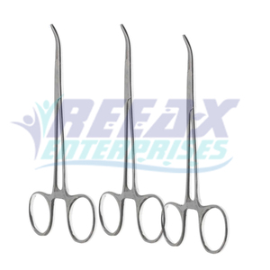 REEAX ENTERPRISES Vente en gros 5 pinces à moustiques Olsen en acier inoxydable Source d'alimentation manuelle droite et incurvée - Product Image 5