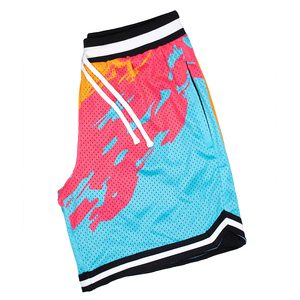 Shorts en maille 100 % polyester légers, respirants et à séchage rapide, conçus sur mesure pour la gym en été, vente en gros à bas prix, service OEM - Product Image 2