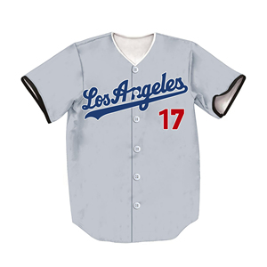 เสื้อเบสบอลลายแถบระบายอากาศได้ดีผ้าเจอร์ซี่ - Product Image 1