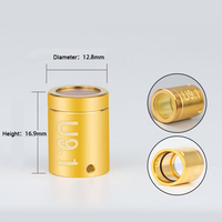 Nouveau pour QBH : Capuchon de protection en cristal doré/argenté 1064 nm pour câble de fibre optique de source laser de soudage et de découpe