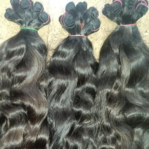 ผมแท้แบบเรมี่ผมคนจำนวนมากผมคนแบบลอนผมธรรมชาติสีธรรมชาติ - Product Image 2