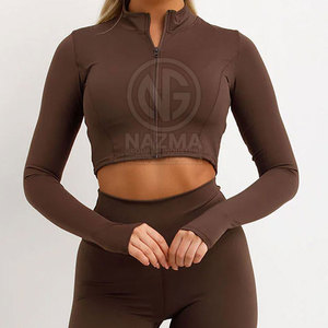 Conjunto Deportivo de 3 Piezas para Mujer, Personalizable con Logotipo Frontal, Transpirable, de Secado Rápido, Spandex/Poliéster, Ligero y de Alta Calidad, MOQ Bajo - Product Image 6