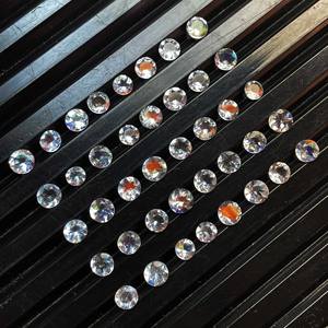 พลอยมูนสโตนมาดากัสการ์ธรรมชาติทรงกลมเจียระไน ขนาด 3.5-4 มม. พลอยมูนสโตนหลากสีสำหรับทำเครื่องประดับ - Product Image 6