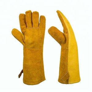 Nouvelle arrivée Service OEM personnalisé Gants de soudage en cuir de qualité supérieure Nouvelle arrivée Résistance à la chaleur Conception Gants de sécurité raisonnables - Product Image 5