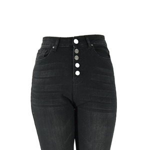 กางเกงยีนส์เอวกลางสีน้ำเงินสำหรับผู้หญิง ฤดูร้อน ระบายอากาศได้ดี สวมใส่สบาย ยืดหยุ่น สไตล์ญี่ปุ่น ปากีสถาน - Product Image 5