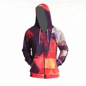 Sudadera con Capucha y Cremallera para Invierno, Estampado Vibrante, Diseño Artístico Detallado, Tejido Suave y Transpirable 100% Poliéster, Corte Regular para Actividades al Aire Libre - Product Image 1