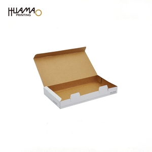 Caja de embalaje plegable plana impresa a todo color con estructura de fondo automático para envío de lentes de contacto y gafas de óptica. - Product Image 1