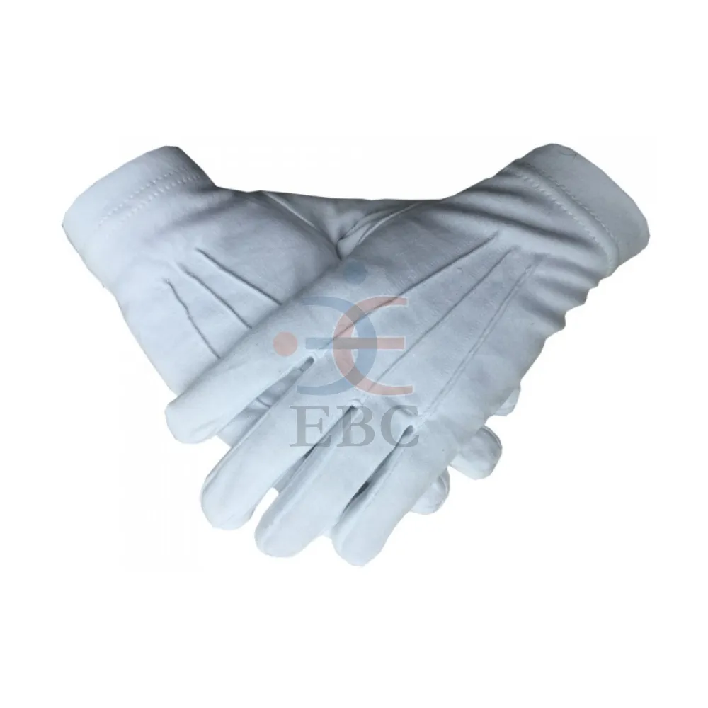 ถุงมือสำหรับผู้ใหญ่ถุงมือผ้าบางสีขาวระบายอากาศได้ดีสำหรับขับขี่กลางแจ้งปีนเขา