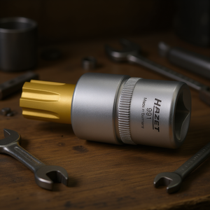 Hazet Short Square 1/2'' Ribe-CV Screwdriver <b>Socket</b> - Product Image 3