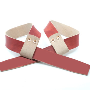 Correas de levantamiento de cuero de alta resistencia, correas de soporte fuertes para uso en gimnasio y entrenamiento con pesas - Product Image 4