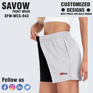 Short de survêtement pour femme avec poches Short de salon d'entraînement à cordon Vêtements de course d'été décontractés - Product Image 6