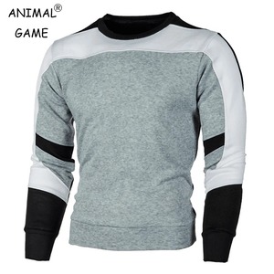 Haute qualité nouveaux hommes décontracté sweat à col rond bloc de couleur automne printemps pull sweats - Product Image 6