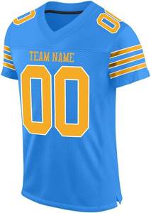 เสื้ออเมริกันฟุตบอลคุณภาพสูงแบบสั่งทำพิเศษ พิมพ์ลายแบบระเหิด ระบายอากาศได้ดี แขนสั้น ป้องกันแบคทีเรีย แห้งเร็ว สำหรับเล่นกีฬา - Product Image 3