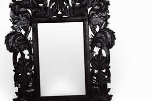 MARCO DE ESPEJO DE MADERA, Marco de Espejo Vintage, Accesorio Decorativo, Decoración Artesanal para el Hogar, Espejo de Diseño a Precio de Mayoreo - Product Image 6