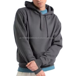 Sweat à capuche surdimensionné pour homme personnalisé, 340 grammes, poids lourd, 100% coton, streetwear du Pakistan pour l'hiver - Product Image 1