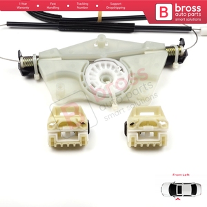 Kit de réparation de lève-vitre BWR125 pour porte avant gauche Toledo MK2 1M2 1998-2004 Leon MK1 1M1 1999-2006 4/5 portes 1M0837461A - Product Image 5