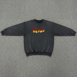 Sudadera con Capucha Lisa de Color Sólido 100% Poliéster para Hombre, Lavado Ácido, Talla Grande, Servicio OEM, Sudadera con Capucha Gruesa para Invierno - Product Image 6