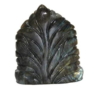 Venta al por mayor estatua de Buda escultura estatuilla hecha de piedra preciosa labradorita impermeable personalizable artesanía religiosa de la India - Product Image 4