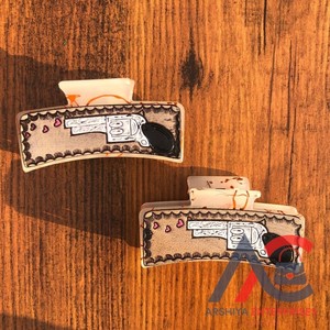 กิ๊บหนีบผมหนังแท้แบบตะวันตกอุปกรณ์เสริมกิ๊บหนีบผมหนังแท้สำหรับผู้หญิงดีไซน์น่ารักหรูหราออกใหม่ - Product Image 1