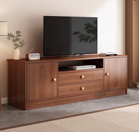 Ensemble de meubles de salon : Meuble TV mural suspendu en MDF mélaminé au design moderne et luxueux