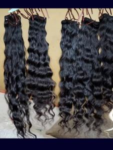 Style naturel de vague d'extensions de cheveux vierges non transformés en vrac de temple indien avec toutes les textures disponibilité en gros - Product Image 3