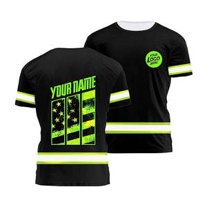 Ropa Estampado reflectante Camisetas Camisa de manga larga Venta al por mayor Camiseta de seguridad de alta visibilidad Manga corta Secado rápido - Product Image 1
