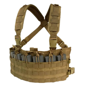 Wholesale Cheap Price Nylon <b>Chest</b> Rig Hunting Patrol Vest with Functional Radio Pouch Extension <b>Storage</b> Tactical Gear - Product Image 1
