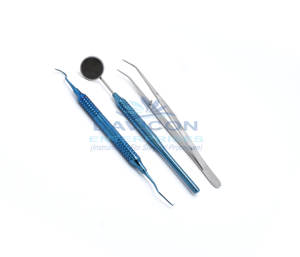 Kit de Exploración Dental Profesional Manual de Acero Inoxidable de Alta Calidad, Pinzas de Cirugía Médica con Certificación CE, Color Personalizado - Product Image 4