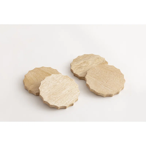 <b>Heat</b> Resistant Durable Set 8 PCs Premium Walnut Wood Coasters Eco-Friendly Handmade Personalized Design at Reasonable Prices - Product Image 5