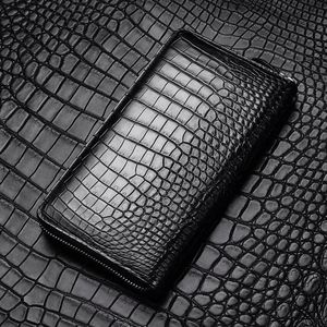 Portefeuilles crocodile Portefeuille en cuir personnalisé fait à la main unisexe pleine grandeur pour une utilisation unisexe avec design de logo personnalisé - Product Image 5