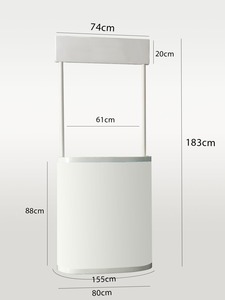 Soporte de exhibición de mostrador plegable ovalado de plástico de alta calidad para supermercado para exhibiciones de marketing Exposiciones Bean Banner Stands - Product Image 6