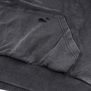 Sweat-shirt en molleton 100% coton de haute qualité, imprimé sur mesure, délavé, surdimensionné, dégradé, pour l'hiver - Product Image 4