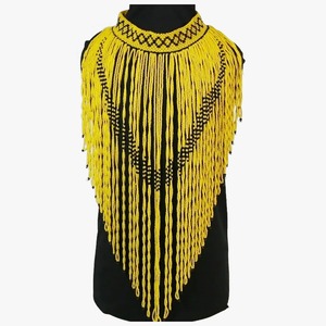 ต่างหูแฟชั่นสไตล์โบโฮสุดหรูสำหรับผู้หญิงต่างหูลูกปัดจี้โมเสกปรับแต่ง GC-NK-418ได้คุณภาพสูงทำด้วยมือ - Product Image 4