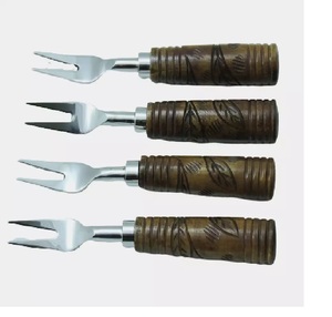 Juego de cubiertos de Metal con mango de diseño martillado, conjunto de 3 cubiertos de Metal de nuevo aspecto, venta al por mayor, precio bajo - Product Image 6