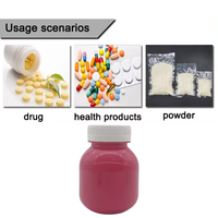 Flacon pharmaceutique cylindrique en PET de haute qualité avec bouchon à ouverture facile 100CC 36mm 20g pour pilules de vitamines et gommes