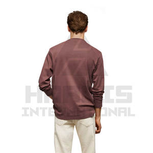 Camiseta de manga larga transpirable para hombre, camiseta informal de manga larga de Color sólido para hombre - Product Image 3