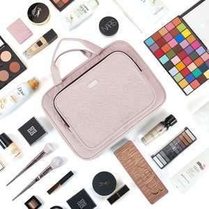 กระเป๋าเดินทางแบบแขวนกระเป๋าเครื่องสำอางแบบพับเก็บได้กระเป๋ากันน้ำพร้อมตะขอแขวนสำหรับห้องน้ำฝักบัว - Product Image 2