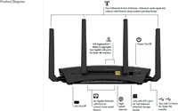 Boîtier de conception moulé pour modem, coque de routeur Wi-Fi Mesh Nighthawk X10, routeur Wi-Fi intelligent R9000 AD7200, appareils sans fil