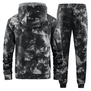 <b>Men's</b> Vintage Sportswear Plus Size Workout Sweatsuit Casual Jogging Tracksuit 100% Cotton Eco-Friendly Breathable Quick Dry - Product Image 2