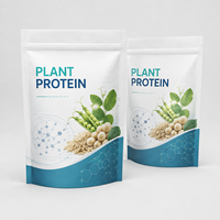 Sachet Doypack à Fermeture Éclair pour Poudre de Protéines Végétales, Faible MOQ, Imprimé Numérique, pour Lait et Aliments pour Animaux, Qualité Alimentaire, Anti-Humidité