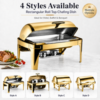 Chauffe-plats pour buffet en acier inoxydable 9L équipement de restauration pour hôtel et restaurant